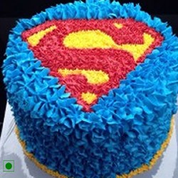 Creamy Superman Cake for delicious celebrations in Alwar, Kota and Jaipur